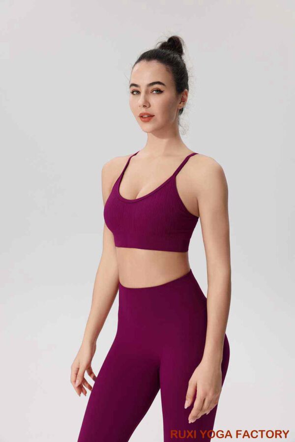 女款網眼瑜珈褲透氣時尚健身服RUXI tw400工廠批發