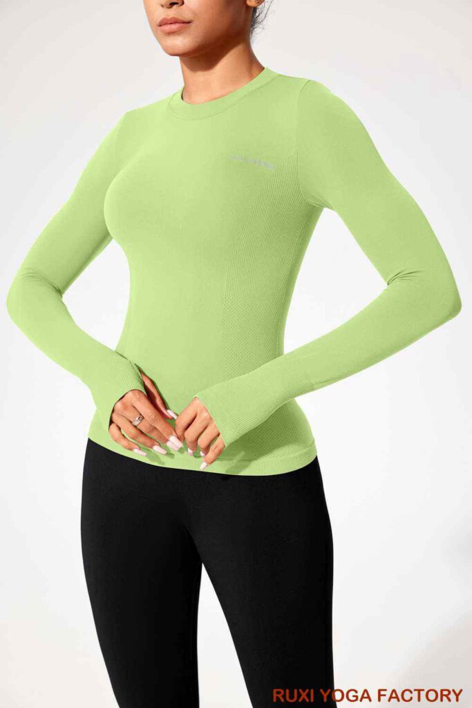 女羅紋運動短褲高腰運動服RUXI tw2112跨境貨源源頭