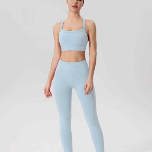 白色工字背運動胸罩高支撐健身服RUXI tw1271工廠