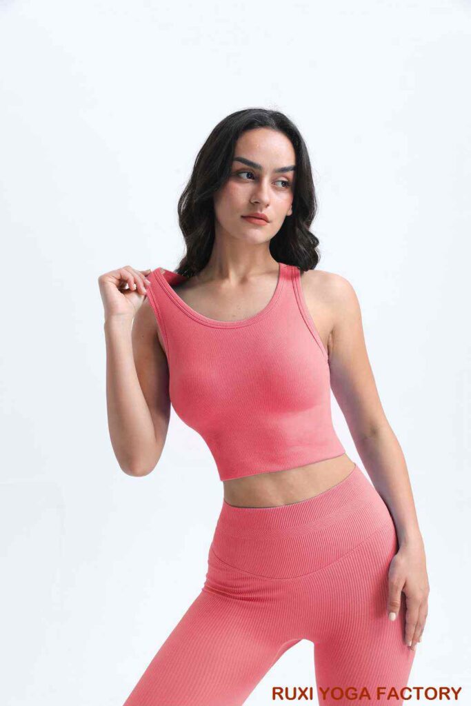 薰衣草紫健身短褲女式運動服RUXI tw3054製造商直銷